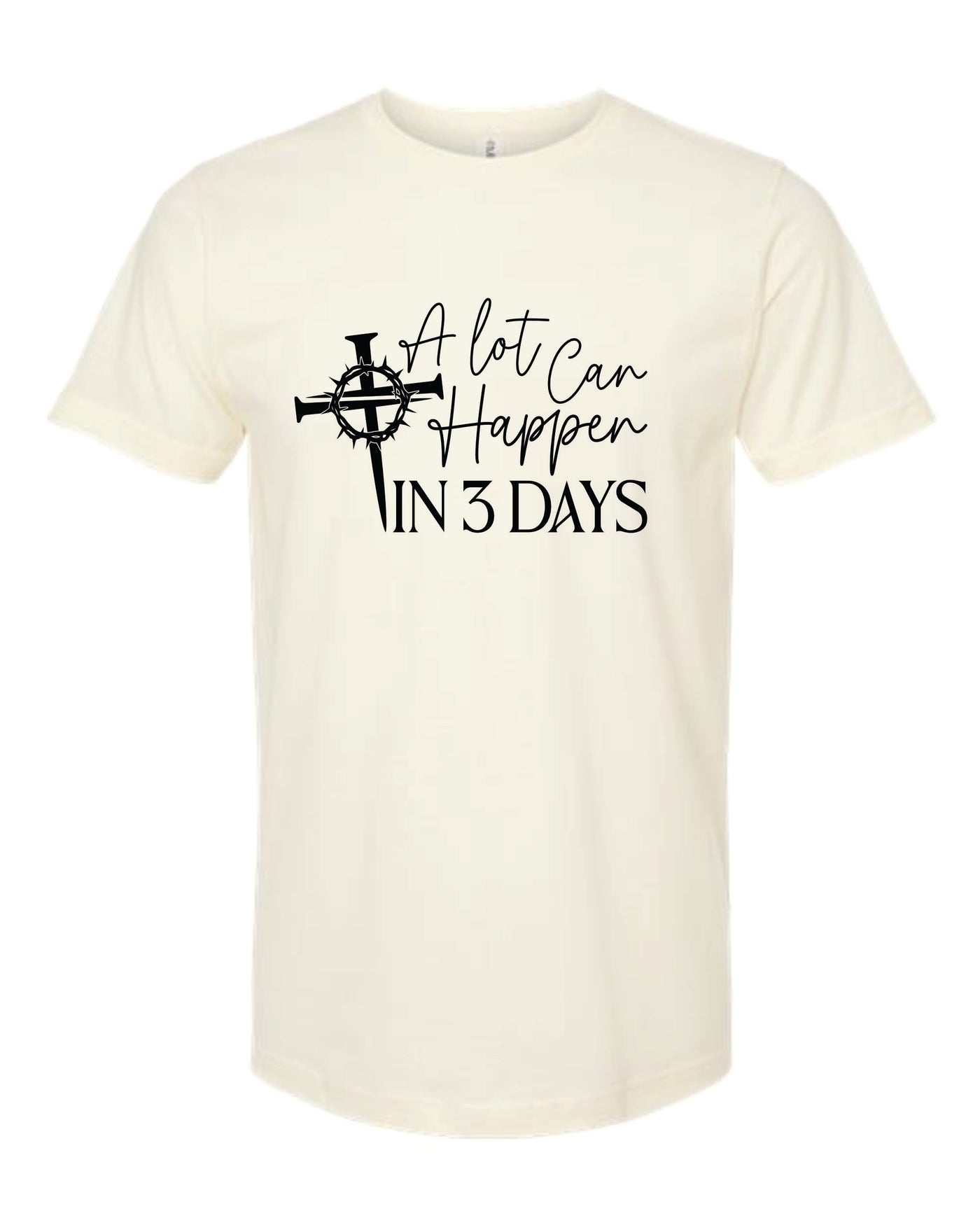 A Lot Can Happen In 3 Days Short Sleeve Graphic T-shirt