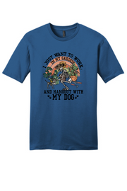 I Just Want To Garden & Hang Out With My Dog Short Sleeve T-shirt