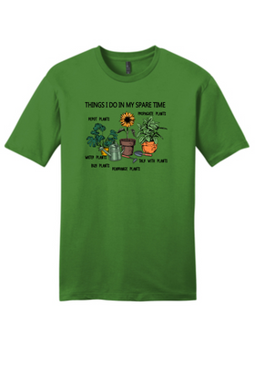 Things I Do Gardening Funny Short Sleeve T-shirt