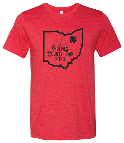 100th Year Holmes County Fair Short Sleeve Graphic T-shirt