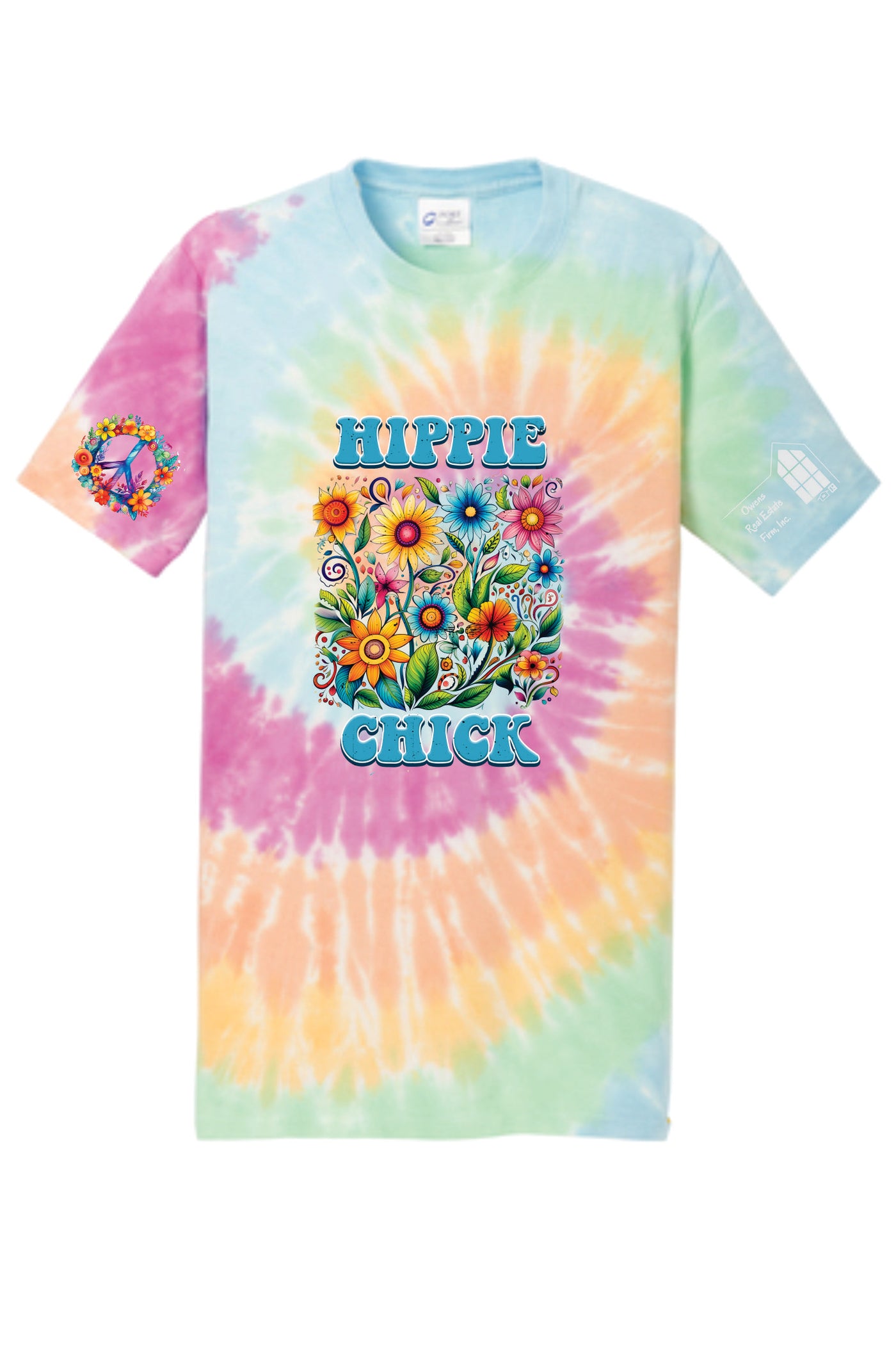 Hippie Chick Tie Dye Short Sleeve T-shirt