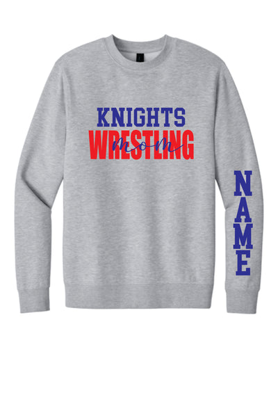 Knights Wrestling Mom Crewneck Sweatshirt