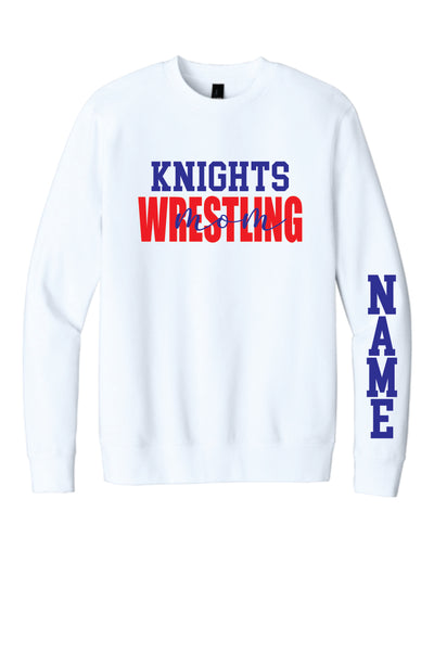 Knights Wrestling Mom Crewneck Sweatshirt