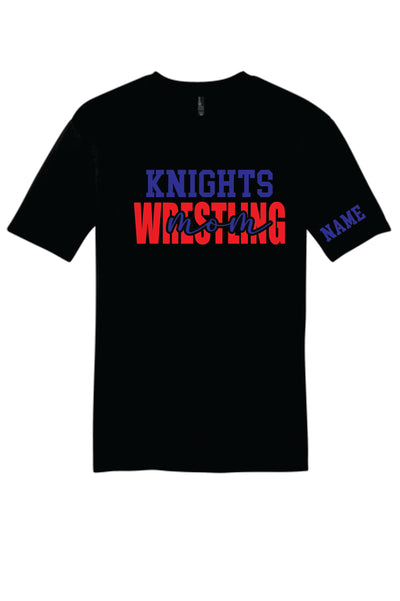 Knights Wrestling Mom Short Sleeve T-shirt