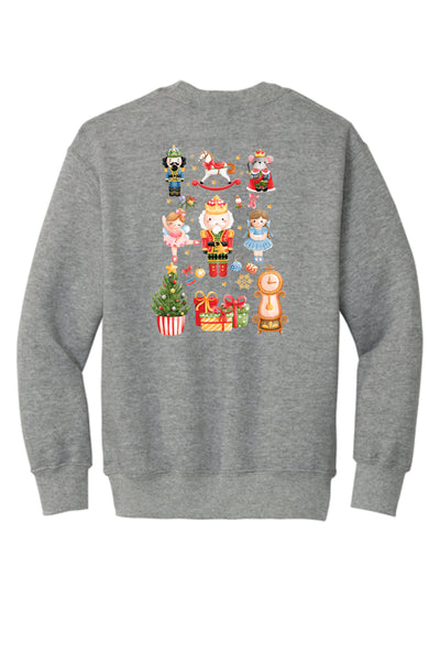 2025 Holmes Center for the Arts Nutcracker Crewneck Sweatshirt Illustrated Design