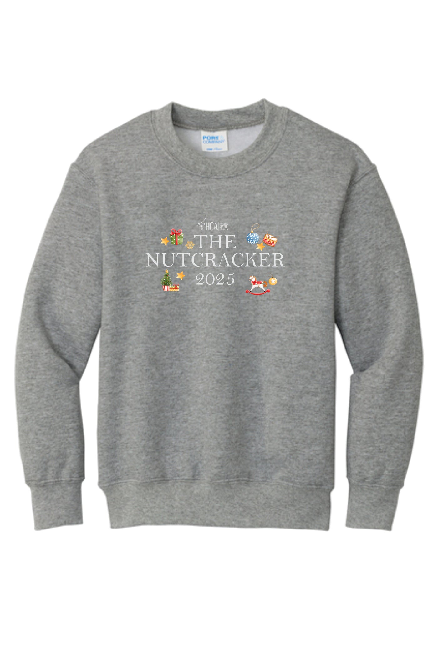 2025 Holmes Center for the Arts Nutcracker Crewneck Sweatshirt Illustrated Design