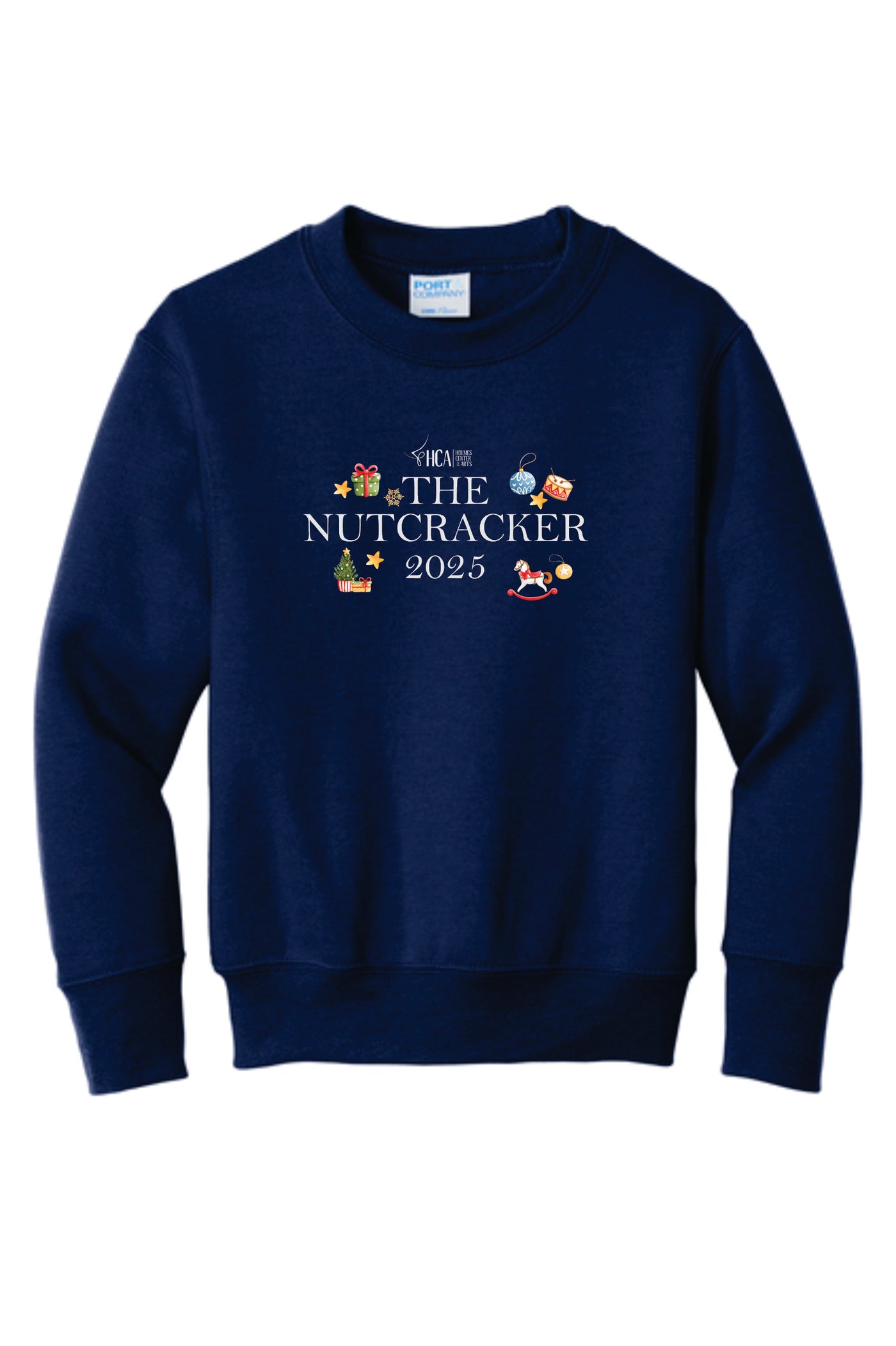 2025 Holmes Center for the Arts Nutcracker Crewneck Sweatshirt Illustrated Design