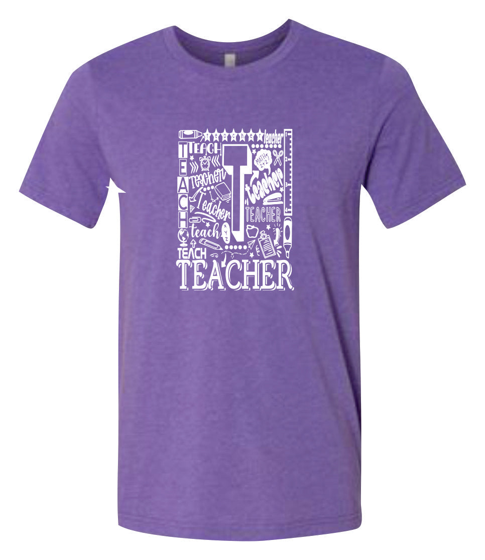 Teacher Short Sleeve Graphic T-shirt