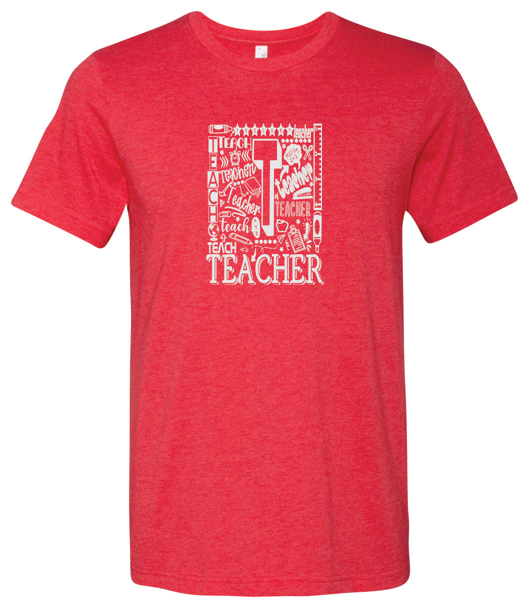Teacher Short Sleeve Graphic T-shirt