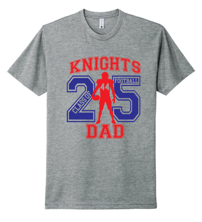 Class of '25 Knights Senior Football Short Sleeve T-shirt