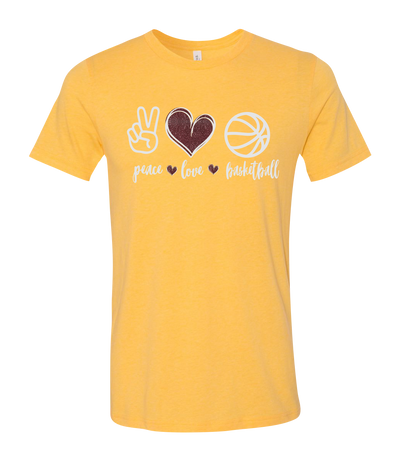 Peace, Love, Your Sport Short Sleeve Graphic T-shirt