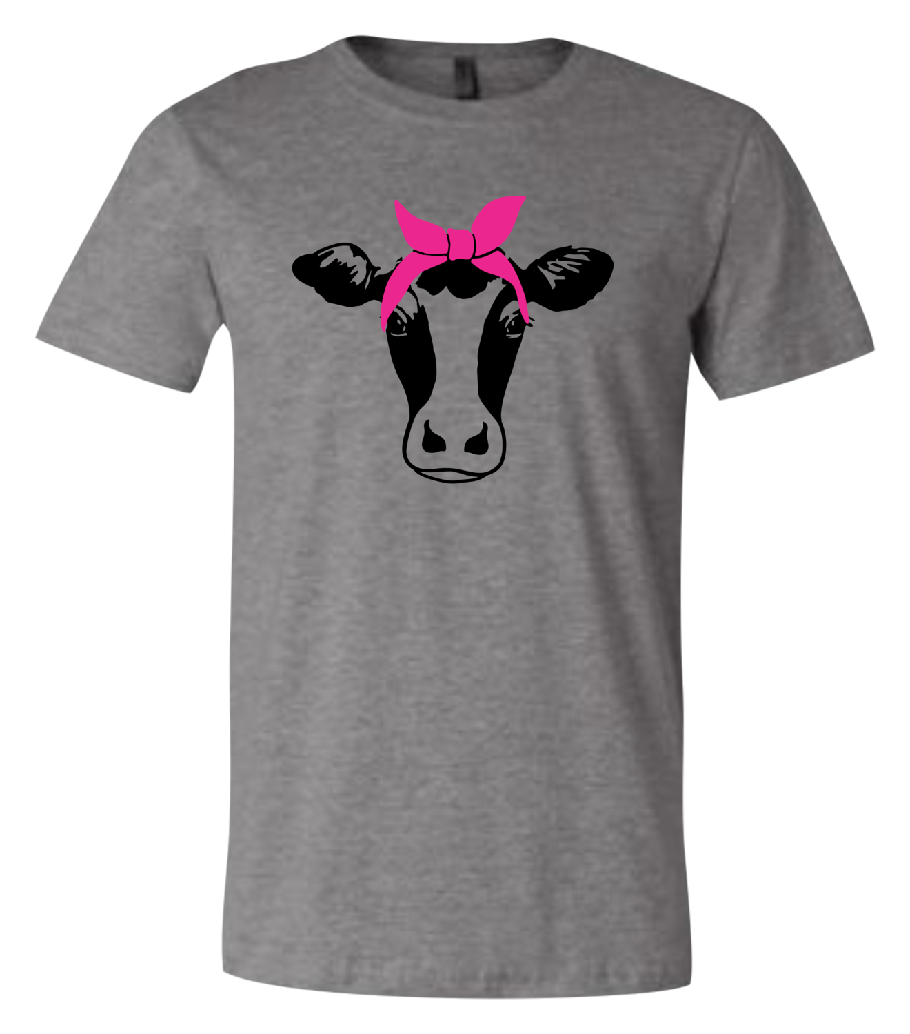 Dairy Cow with Bow Short-Sleeve Graphic T-shirt