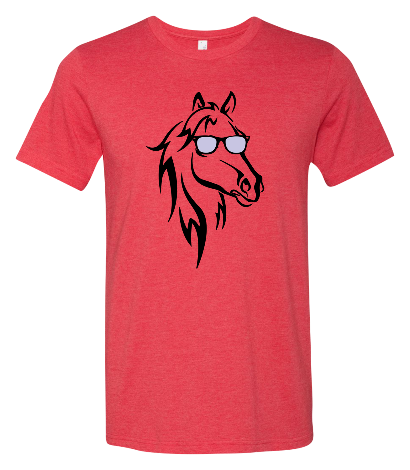 Horse with Glasses Short-Sleeve Graphic T-shirt