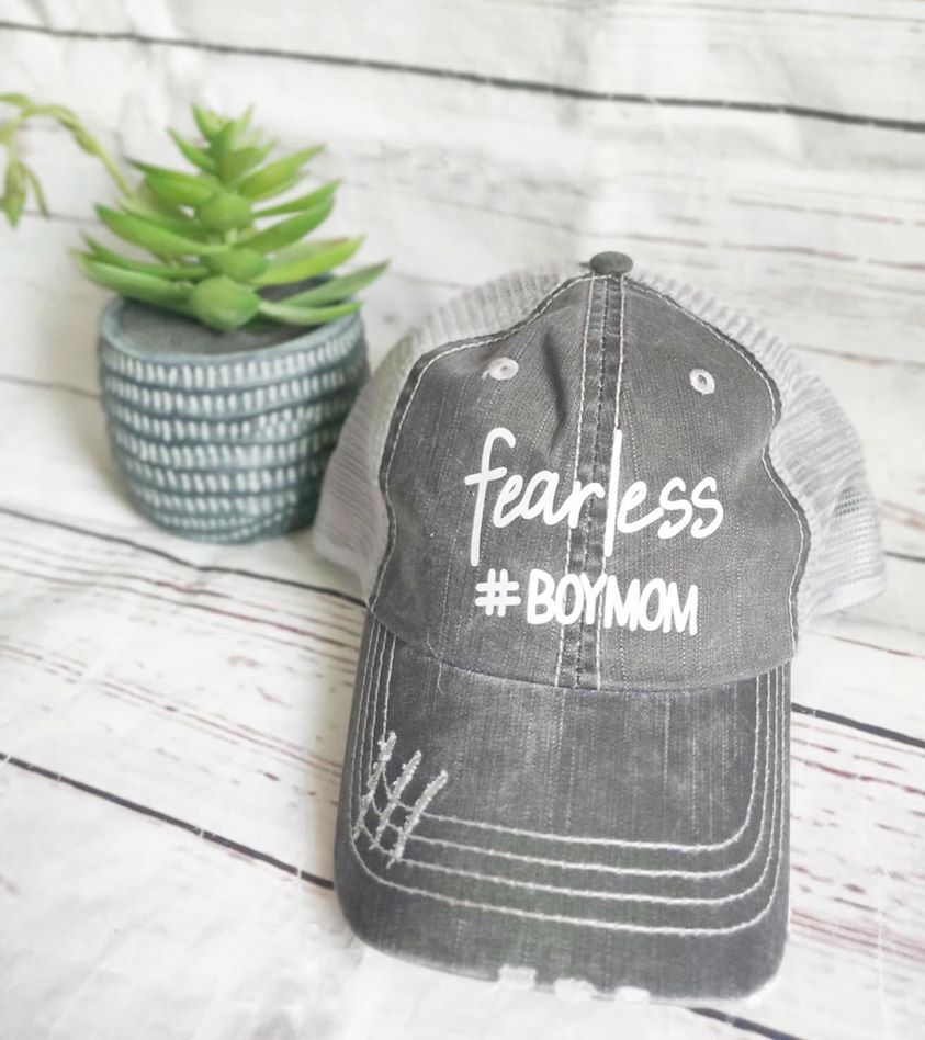 Fearless #boymom Hat