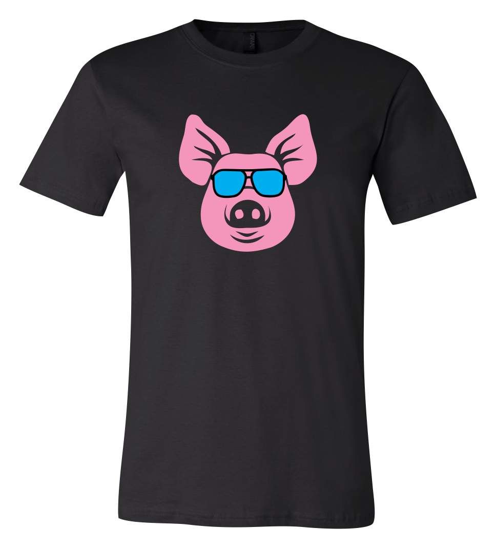 Pig with Sunglasses Short-Sleeve Graphic T-shirt