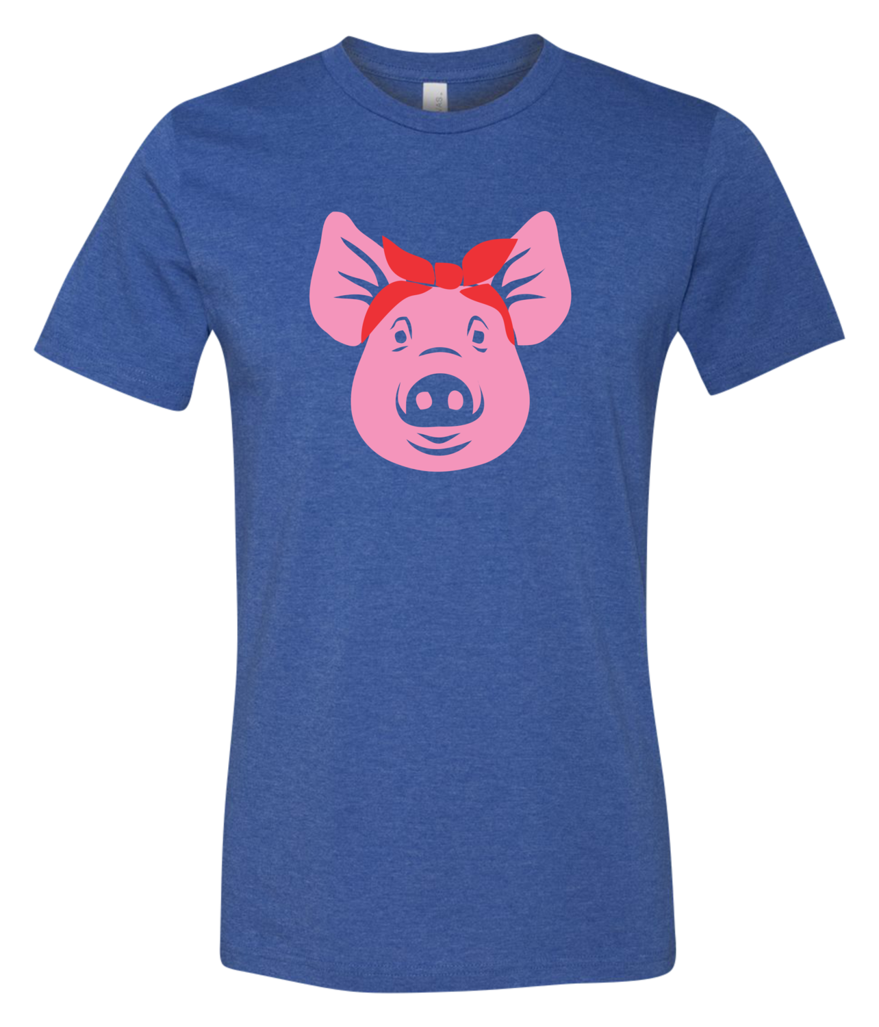 Pig with Bow  Short-Sleeve Graphic T-shirt
