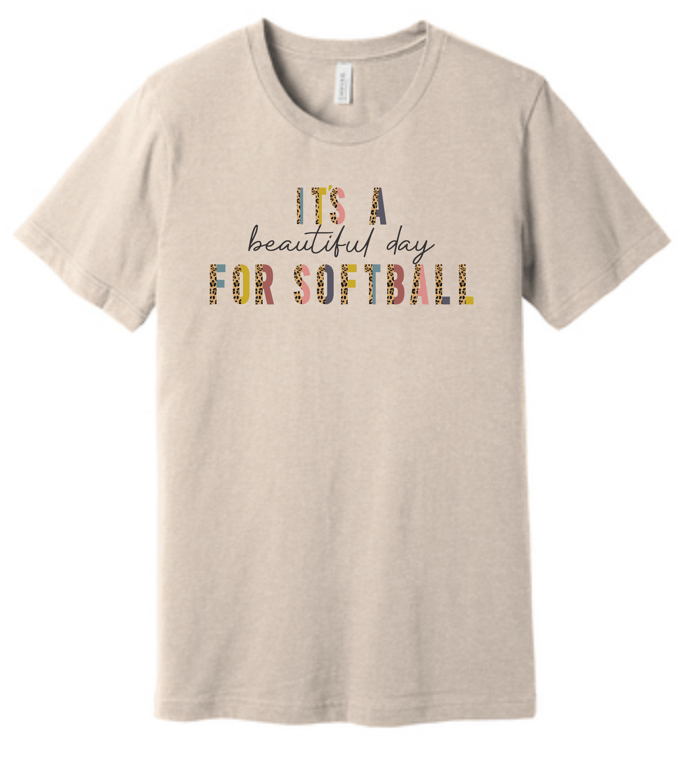 It's a Beautiful Day for Softball Short Sleeve Graphic T-shirt