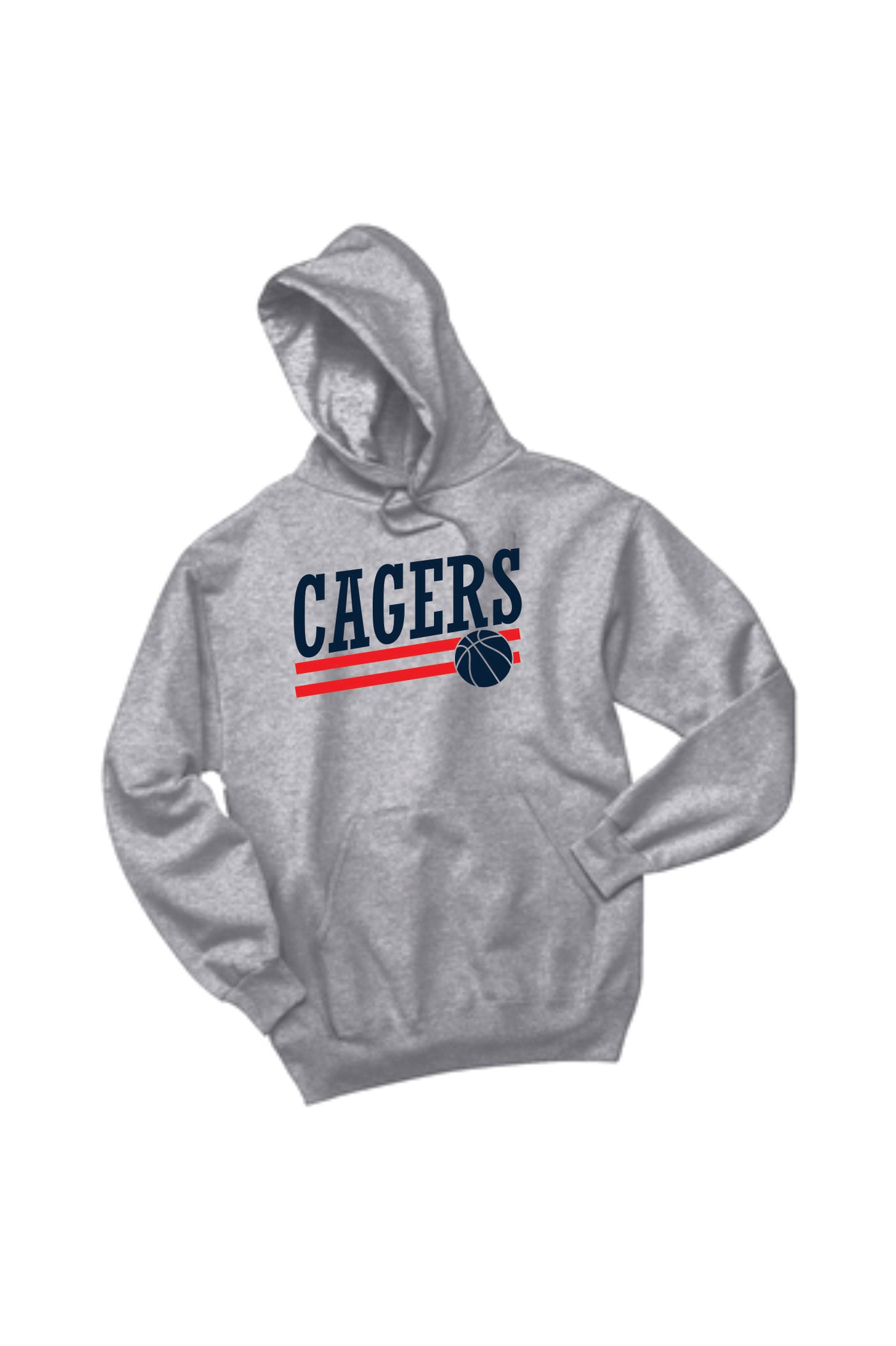 Cagers Basketball Slant Hooded Sweatshirt