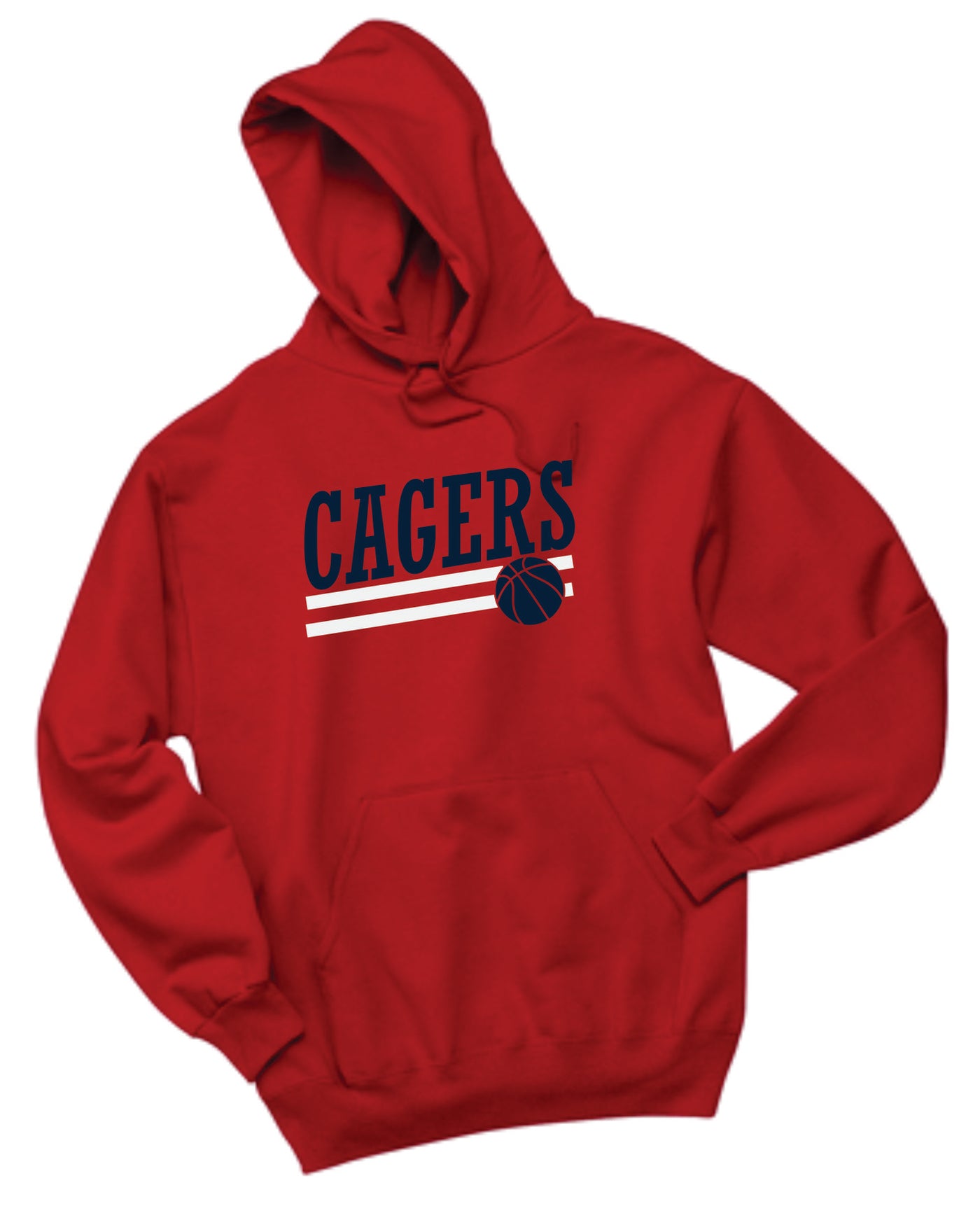Cagers Basketball Slant Hooded Sweatshirt