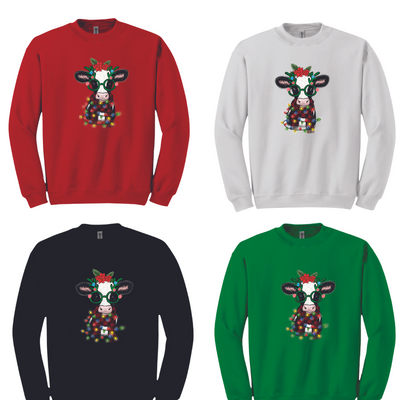 Light Up Christmas Farm Animals Sweatshirt