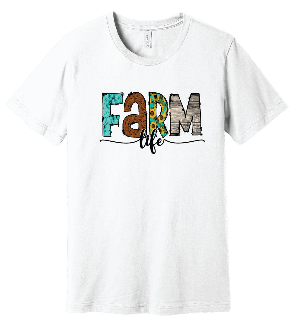 Farm Life Short Sleeve Graphic T-Shirt