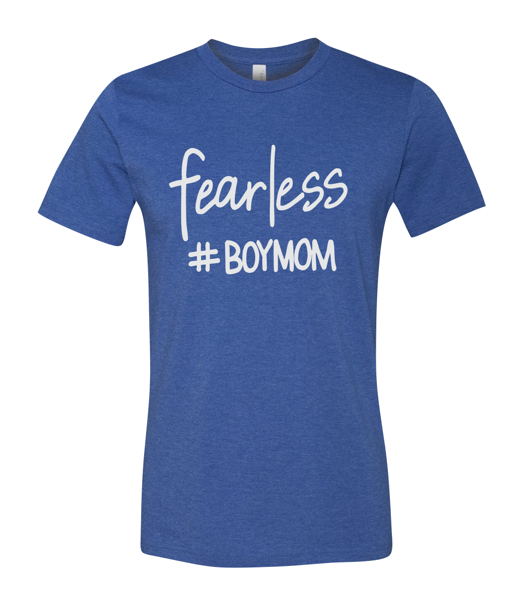 Fearless Boy Mom Short Sleeve Graphic T-shirt