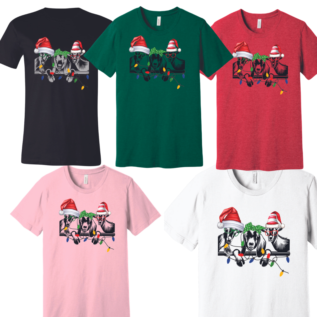 Light Up the Farm Animal Christmas Short Sleeve T-shirt
