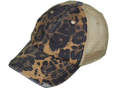 School Mascot Leopard Heart Patch Hat