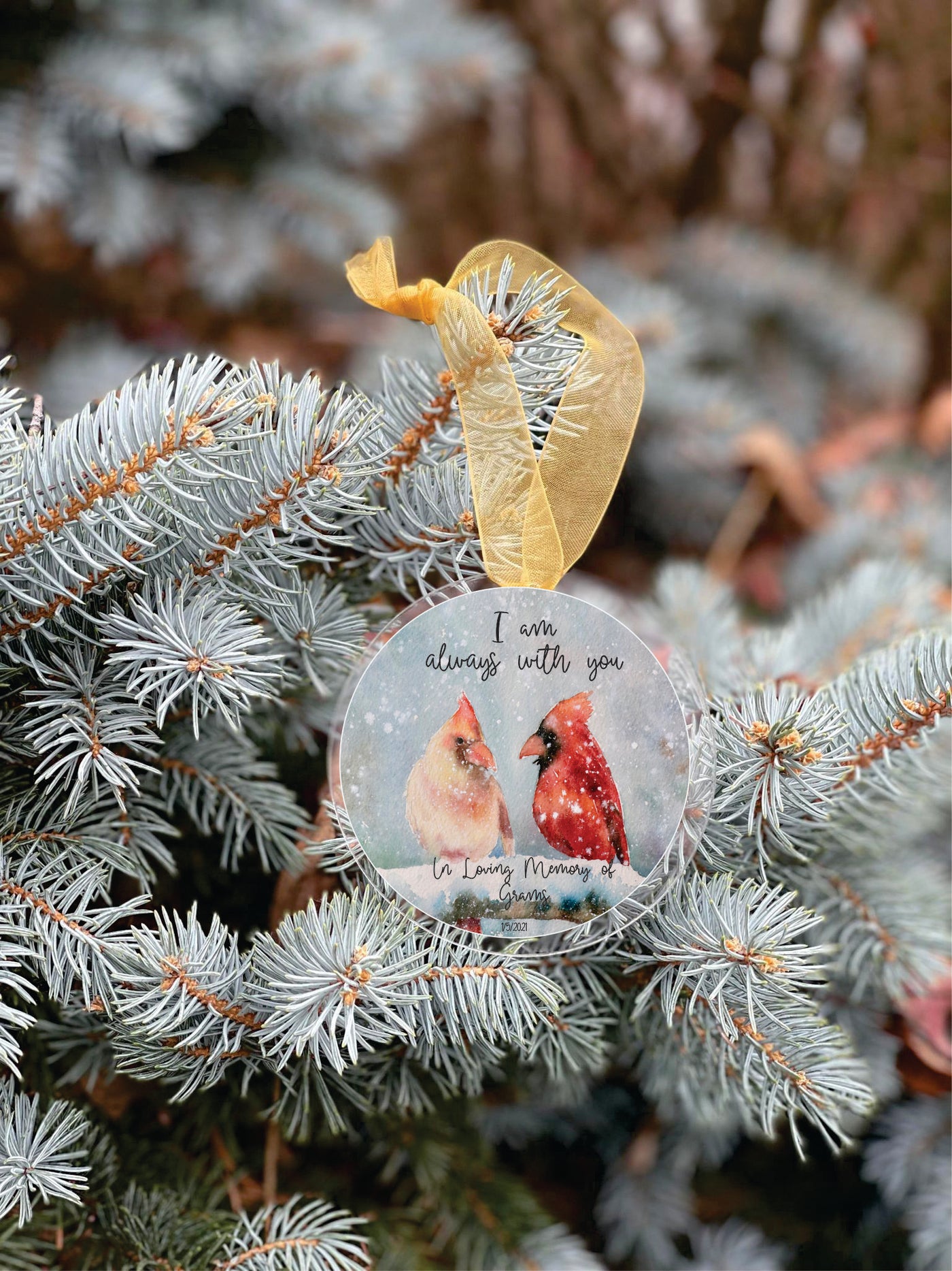 I Am Always With You Personalized Memorial Gift Tag/Ornament