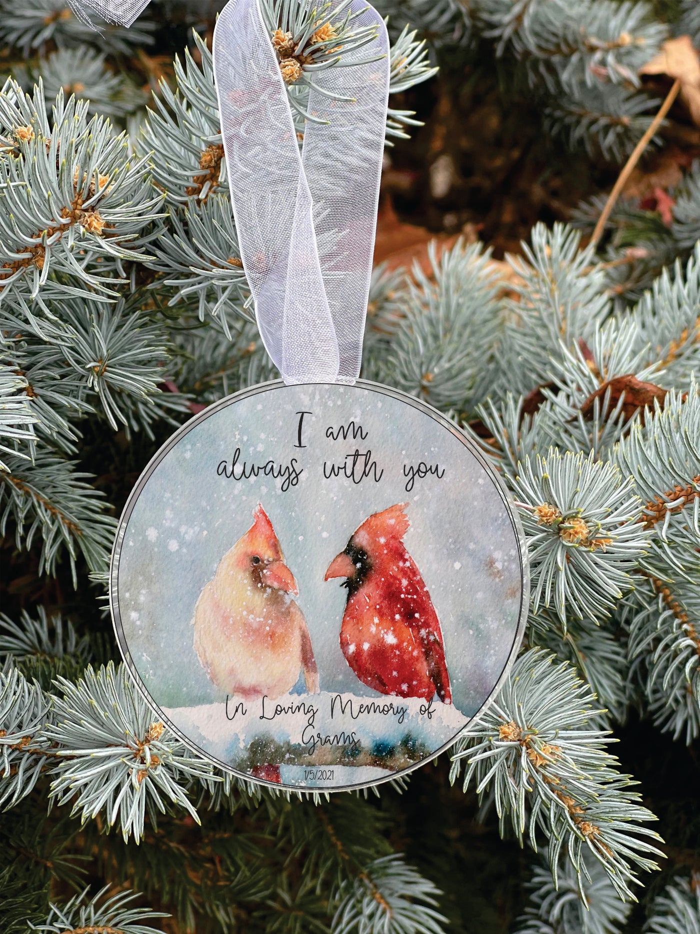 I Am Always With You Personalized Memorial Gift Tag/Ornament