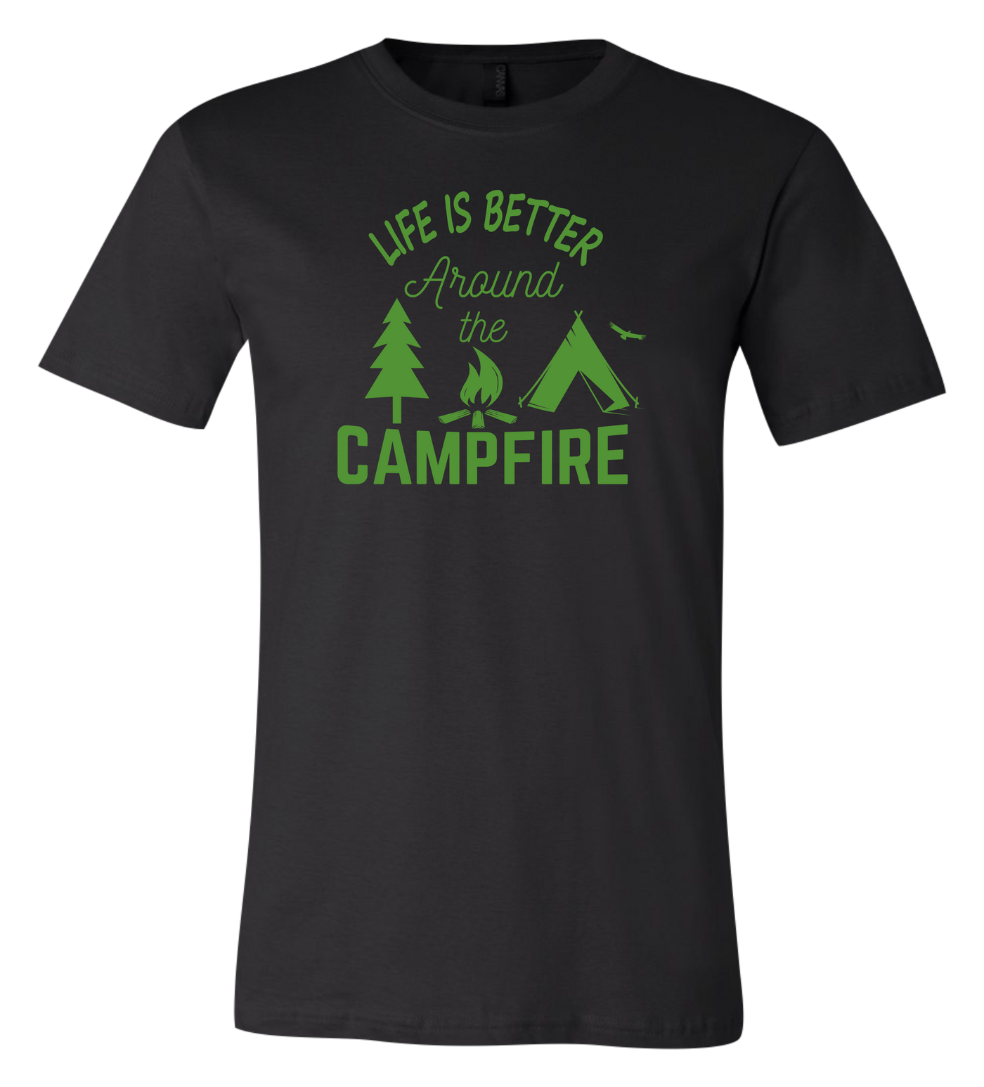 Life is Better Around the Campfire Short Sleeve Graphic T-shirt