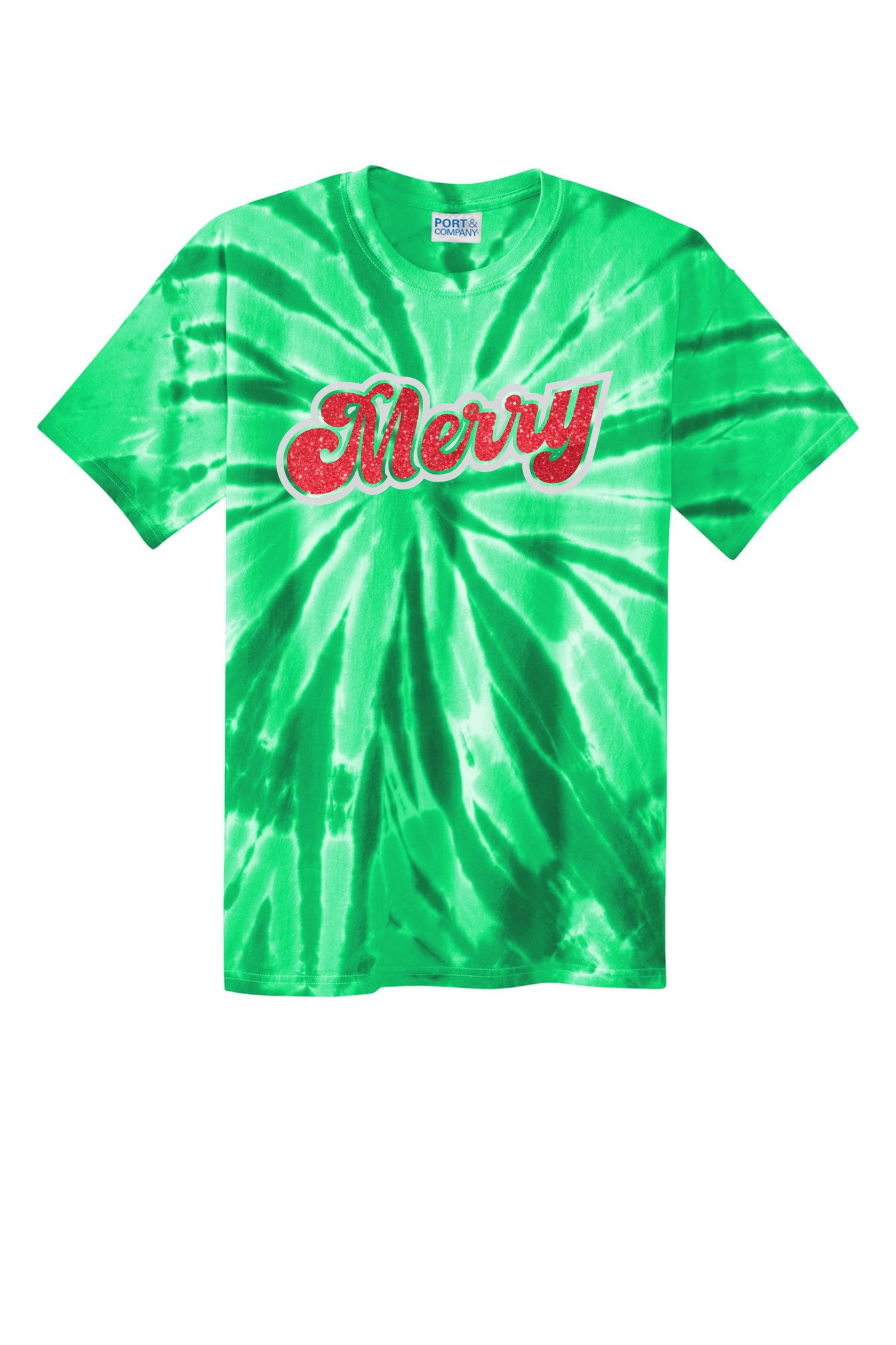 Merry Tie Dye Christmas T-shirt