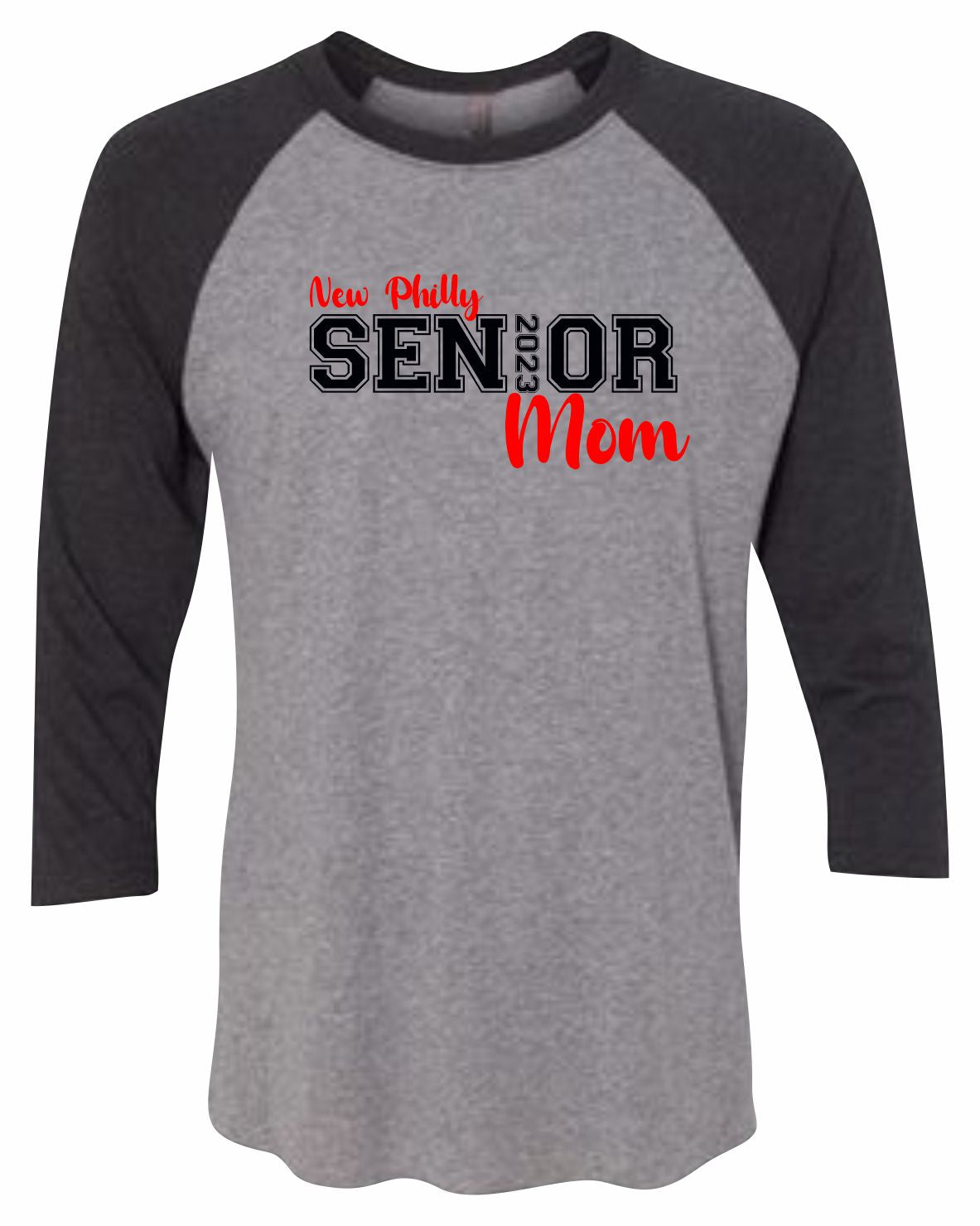 Quaker Senior Mom Raglan Sleeve T-shirt