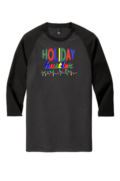 Holiday Hustler Raglan 3/4 Sleeve Graphic Shirt