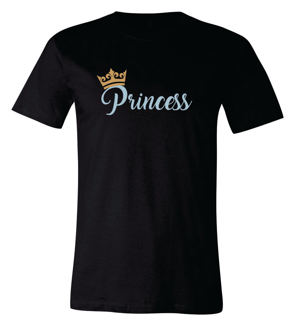 Princess with Crown Short Sleeve Graphic T-shirt