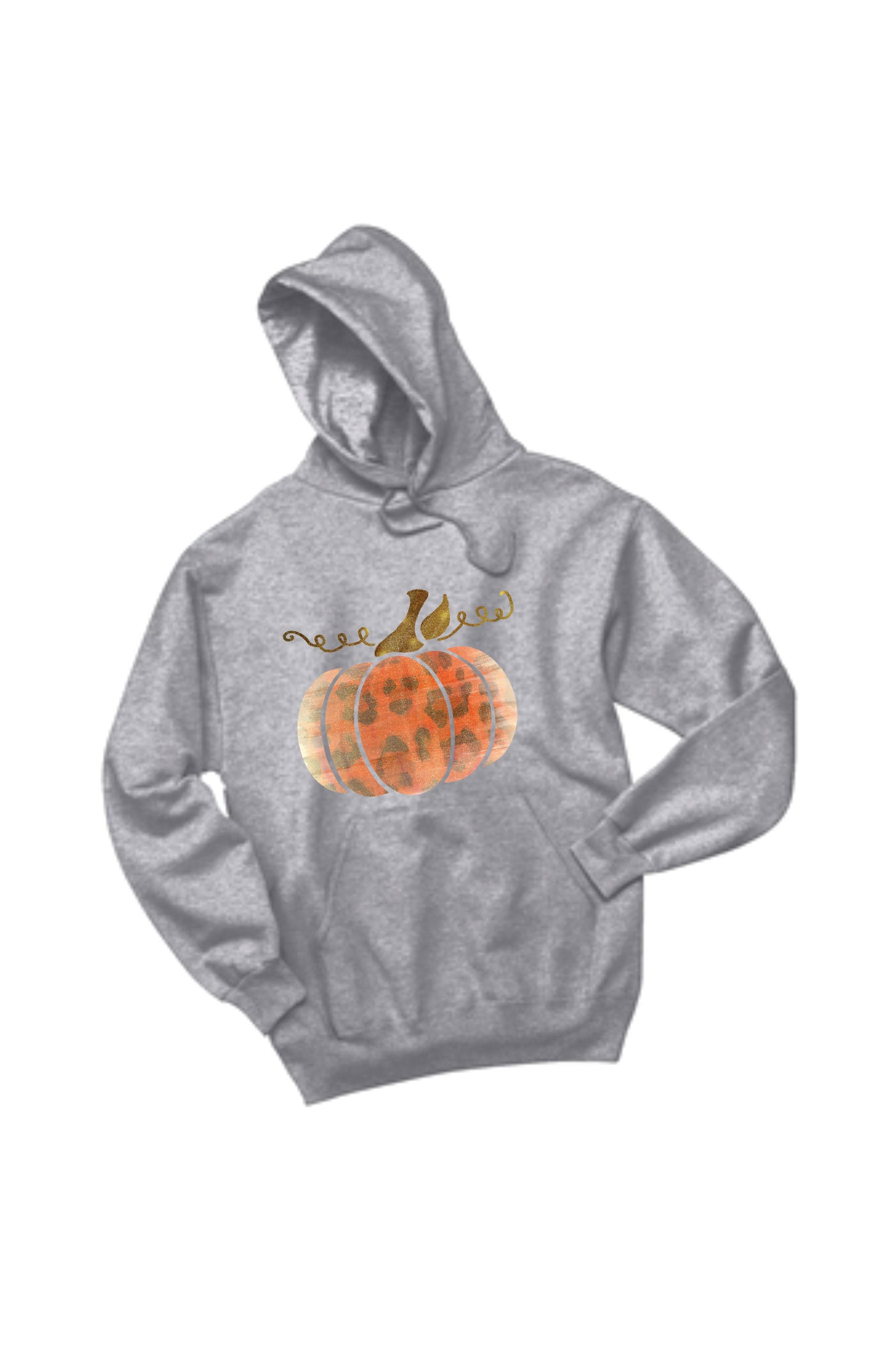 Leopard Pumpkin Hooded Sweatshirt