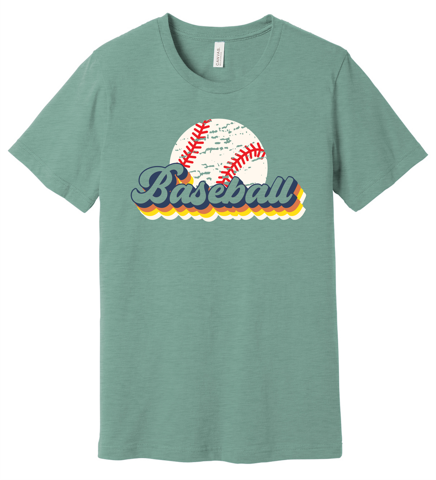Retro Baseball Short Sleeve Graphic T-shirt