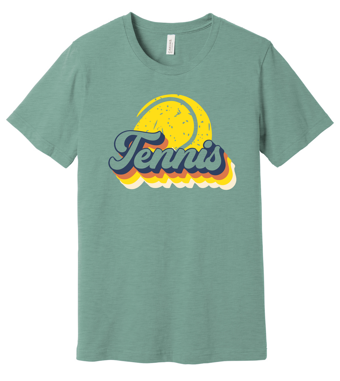Retro Tennis Short Sleeve Graphic T-shirt