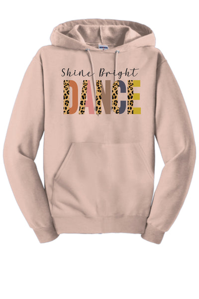 Shine Bright Dance Leopard Hooded Sweatshirt