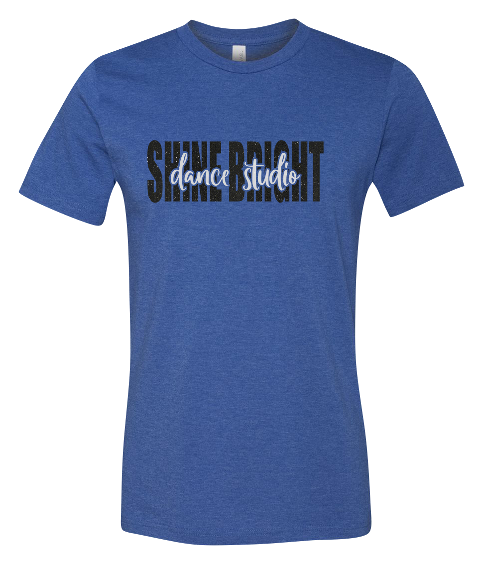 Shine Bright Dance Studio in Center Short Sleeve Graphic T-Shirt
