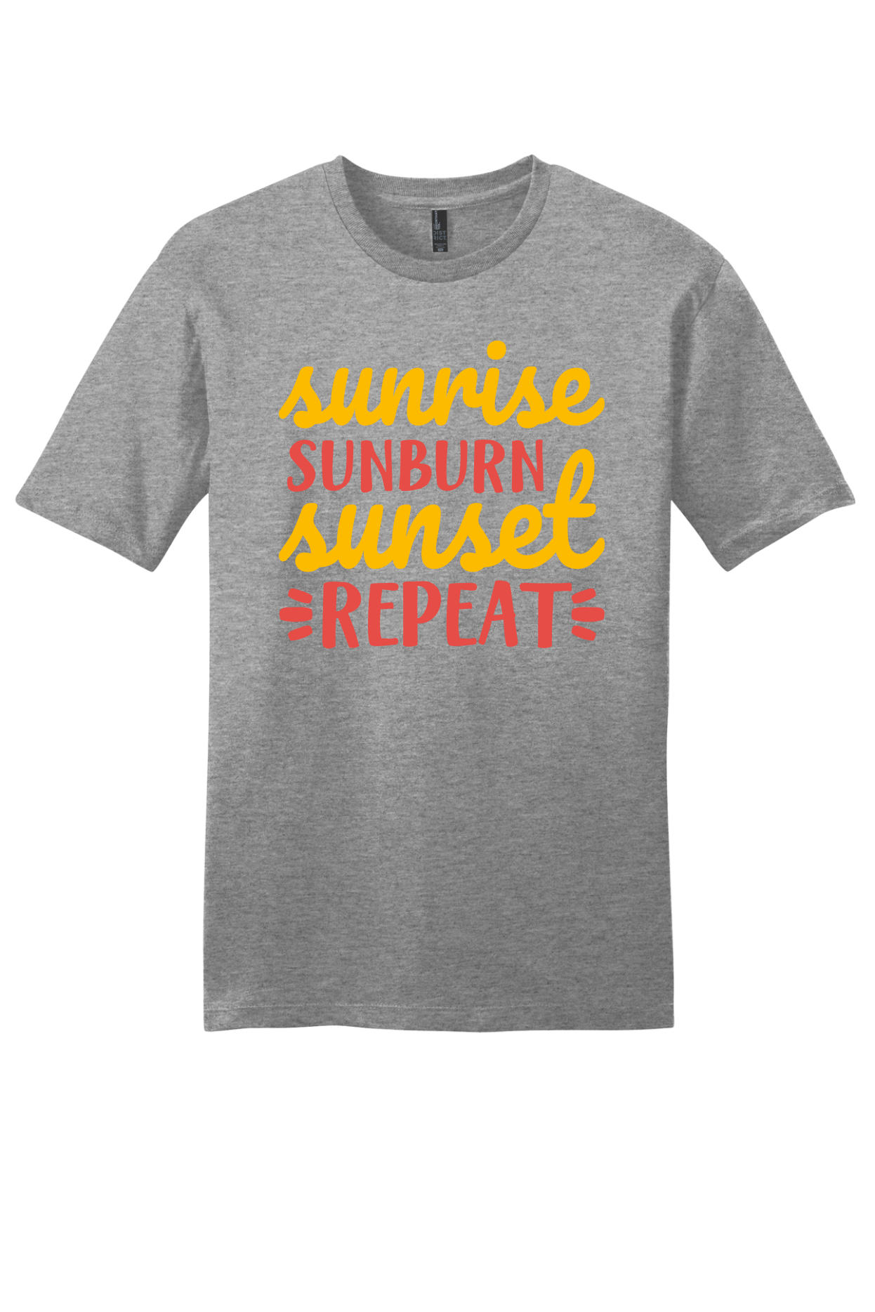 Sunrise, Sunburn, Sunset Repeat Short Sleeve T-shirt