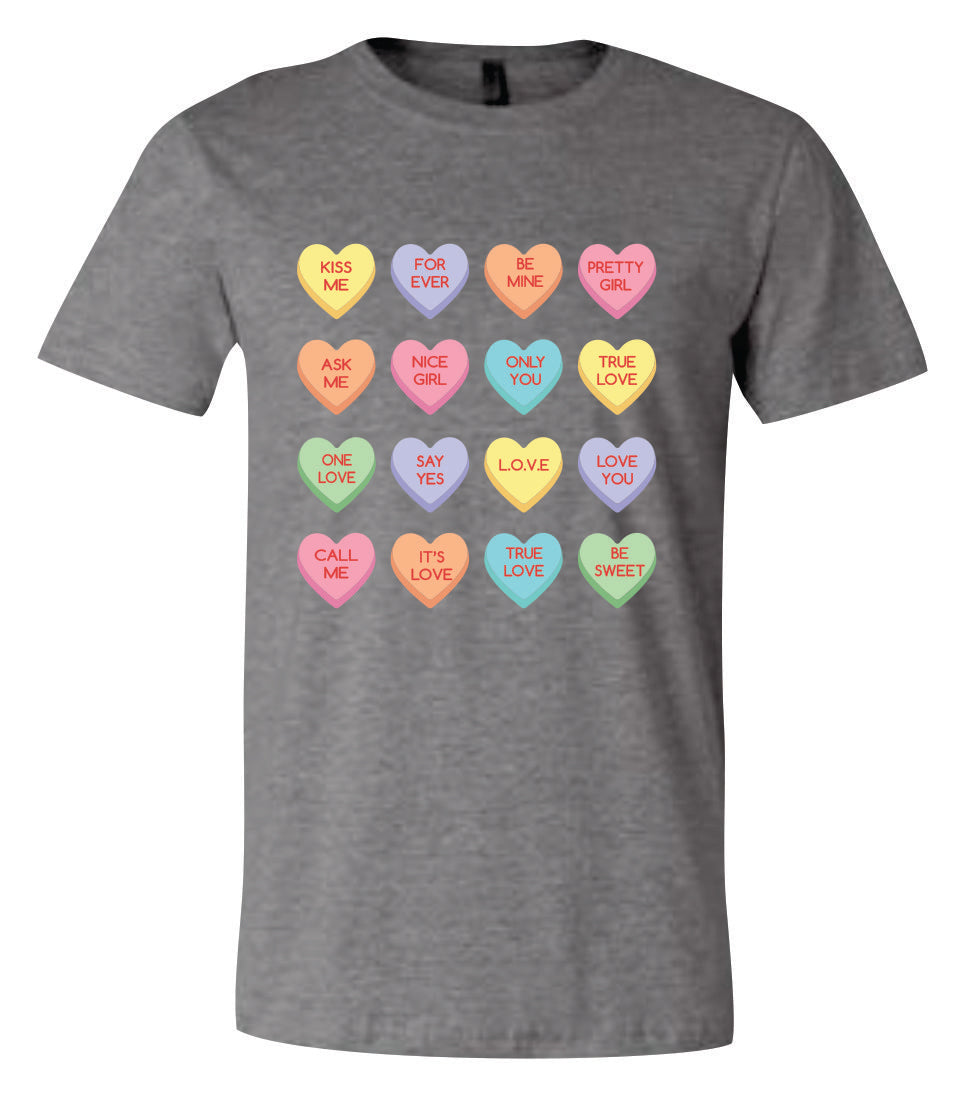 Sweethearts with Sayings Short Sleeve T-shirt