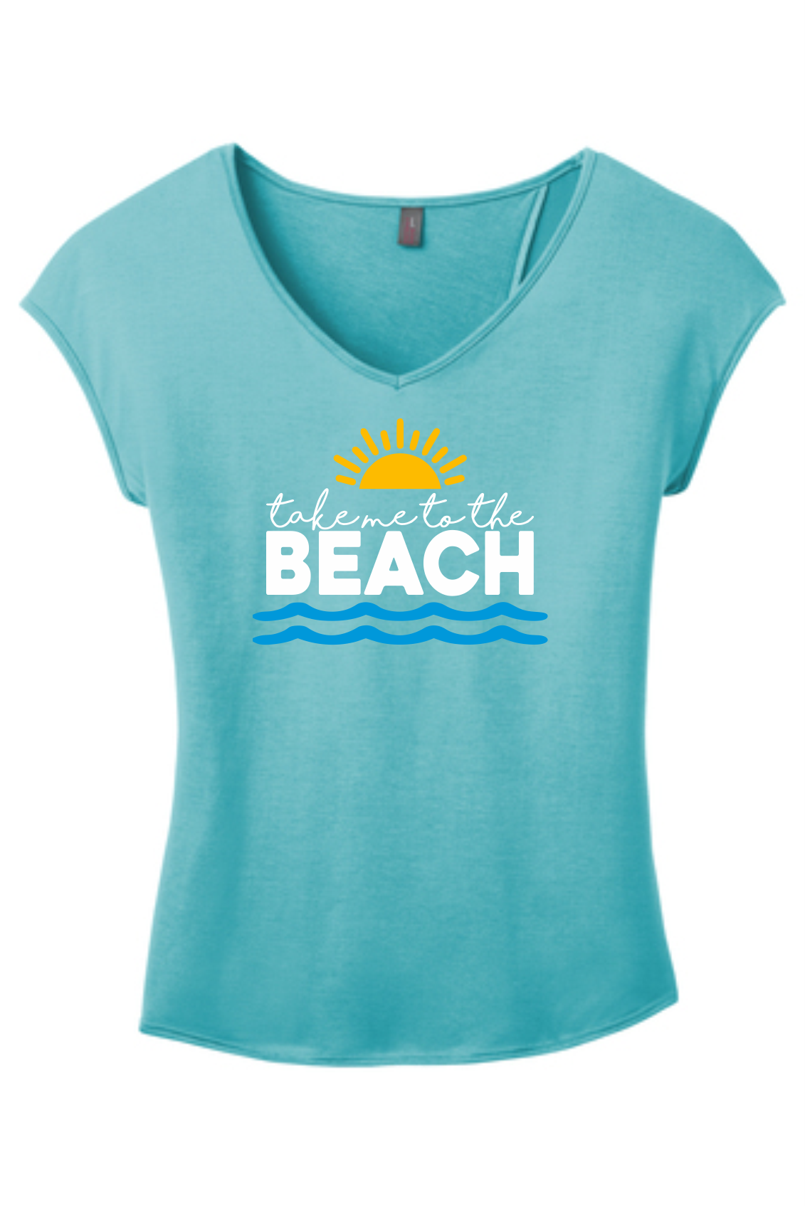 Take Me to the Beach Cross Back Dolman Sleeve T-shirt