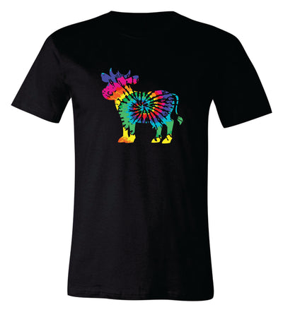 Traditional Tie Dye Farm Animal Short-Sleeve Graphic T-shirt