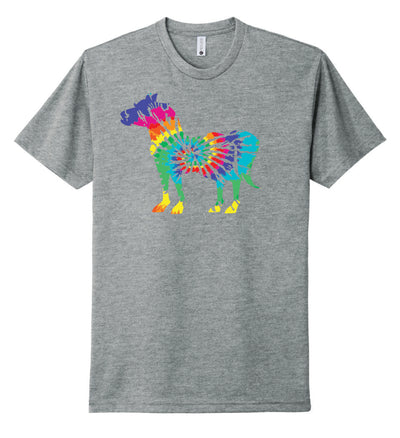 Traditional Tie Dye Farm Animal Short-Sleeve Graphic T-shirt