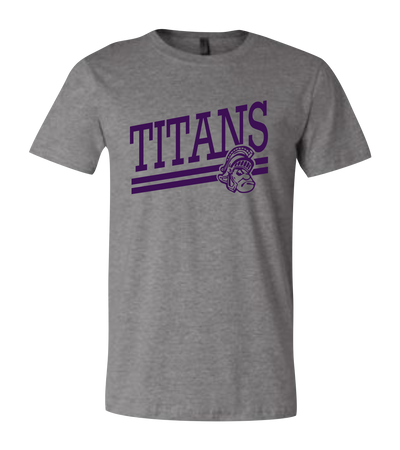 School Mascot Lines Team Short Sleeve Graphic T-Shirt