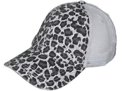 Leopard Mama Distressed Patch Hat