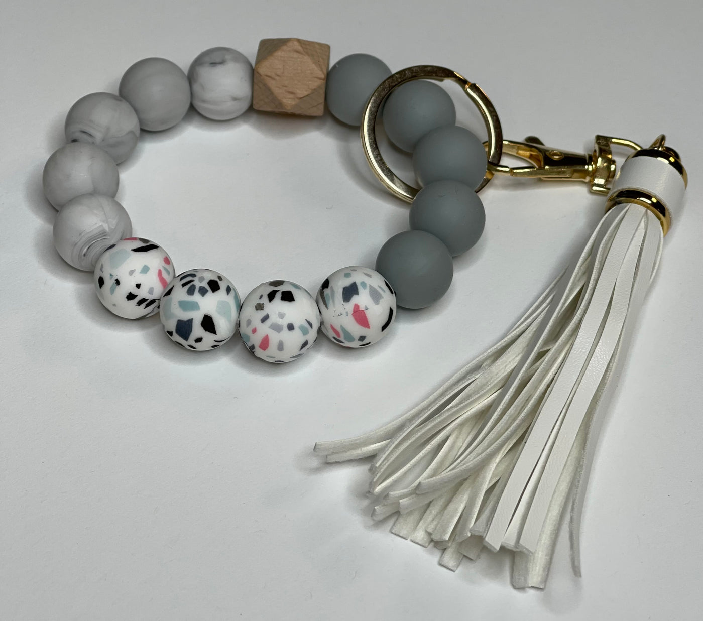 Silicone Beaded Keychain