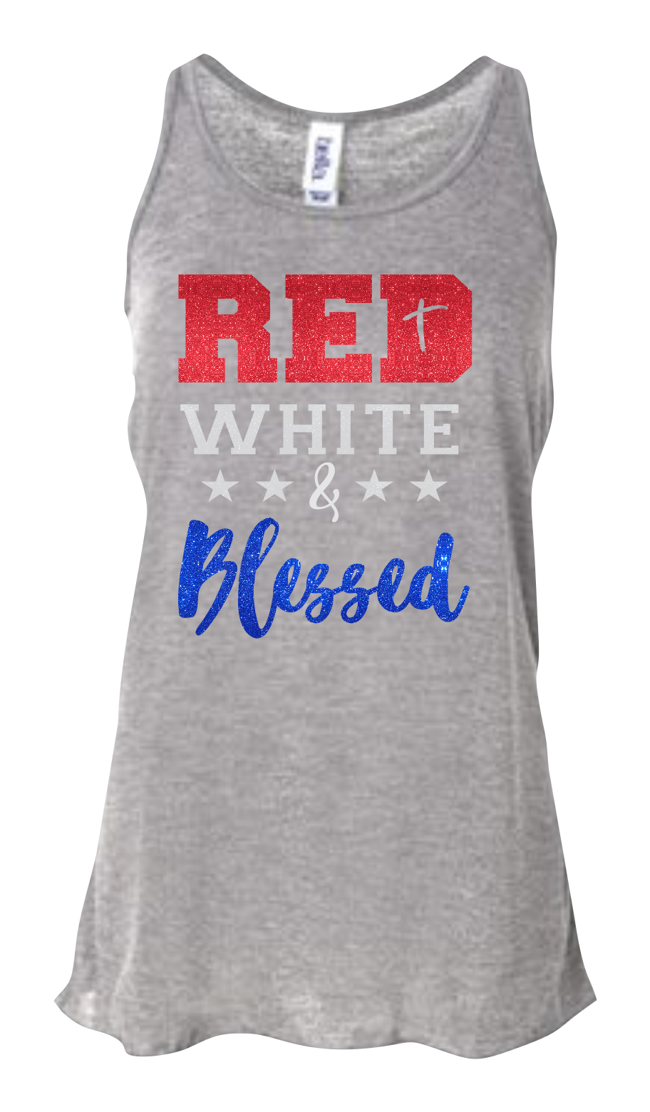 Red White & Blessed Women's Flowy Tank Top